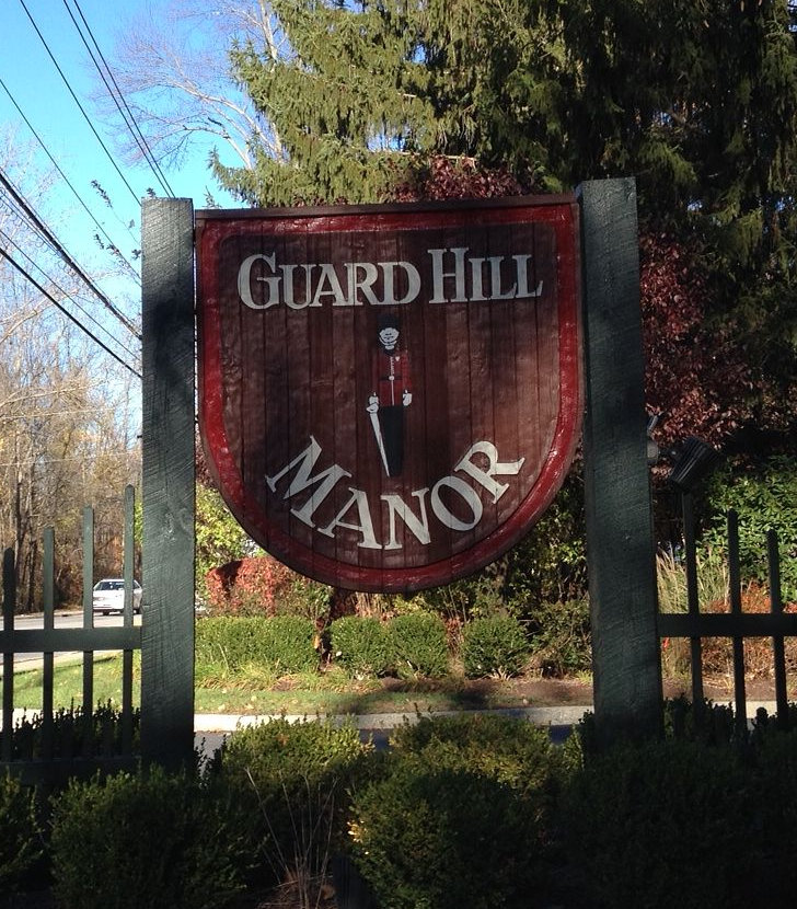 Photo of Guard Hill Manor signage at the Guard Hill Homeowner's Association